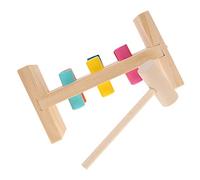 SUPVOX 1Juego Juguete De Martillo De Madera Interactivo para Pequeños Cognitivo De Coordinación Mano Material para Educación