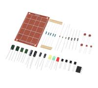 SUPVOX 1juego Kit de Práctica de Soldadura para Principiantes con Placa de Entrenamiento de Inserción Directa Accesorios Variados y Componentes Seguros de Plástico para Aprendizaje