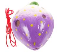 SUPVOX 1juego Ocarina De Cerámica Huecos Forma De Para Principiantes Instrumento Musical Infantil y Práctico Color