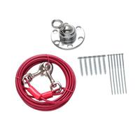 SUPVOX 1juego Rotating Dog Tie-out Stake De Acero Inoxidable Estaca Fija Resistente para Perros Kit De Fijación para Mascotas Al Aire