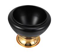 SUPVOX 1pieza Tazón De Canto Para De Gran Color Negro Cuenco De Sonido Multifuncional Para Relajación y Decoración Para Espacios De y Atención Plena