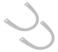 SUPVOX 2 Asas de Bolso Transparentes en Forma de U, Empuñadura de Plástico para Reemplazo y Manualidades, Accesorio para Hacer Bolsos y Carteras, Asas Resistentes para Transporte Cómodo