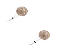 SUPVOX 2 Correas Elásticas para La Barbilla De Estilo Hawaiano para Perros Y Gatos para Jardín Y Playa Talla L con Pajita.