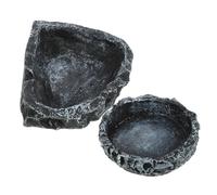 SUPVOX 2 Cuencos De Agua para Reptiles Piscina para Cuenco De Agua para Termostato para Reptiles Sustrato para Reptiles Cuenco De Agua para Tanque para