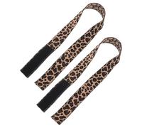 SUPVOX 2 Diademas Elásticas de Nylon Diseño de Leopardo para Pelucas, Ajustables y Prácticas para Asegurar sin Pegamento o Cinta
