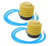 SUPVOX 2 Juegos Bomba de Aire Manual de Pie Portátil para Balones Deportivos y Flotadores de Piscina con 4 Tapones y 2 Extractores, Material Plástico, para Uso en Casa y Exterior