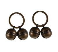 SUPVOX 2 juegos Campanillas para Collar de Perro y Gato Accesorios Colgantes de Cobre Llavero Decorativo para Adorno de Mascotas y Llaves