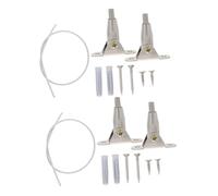 SUPVOX 2 juegos Kit de Anclajes Metálicos para Muebles Seguridad para Estanterías y Tocadores para Protección Infantil Guarderías y