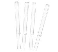 SUPVOX 2 Pares de Clips Acrílicos Transparentes Sujetapáginas para Libros de Música para Partituras para Fácil Lectura y Fijación Segura Material Resistente