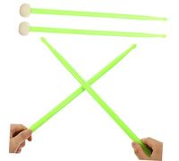 SUPVOX 2 Pares Palillo De Tambor Cepillos De Tambor Instrumentos Musicales Infantiles Baqueta Suministro De Tambor Palillo Práctico Palo De Percusión Musical Niño Tas Ligero Sintió