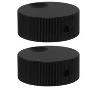 SUPVOX 2 perillas de control de audio de aluminio de 32 x 13 mm - Potenciómetro de ajuste - Perillas giratorias de repuesto para accesorios de audio de guitarra y bajo
