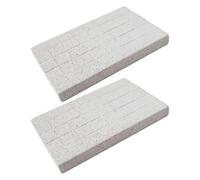 SUPVOX 2 piedras de afilar para chinchillas: piedra de lava masticable para limar uñas y cortar dientes, almohadilla para patas de animales pequeños, juguete para jaula para conejos, cobayas y erizos.