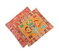 SUPVOX 2 Piezas Almohadilla de Base del Instrumento Tapete para Cuenco Sonoro Cojín de Doble Capa para Cuenco Sonoro Tapete Delicado para Uso en Rituales Budistas