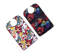 SUPVOX 2 Piezas Babero Adulto Baberos Para Hombres Baberos Adultos Grandes Baberos Lavables Para Adultos Alimentación Baberos Adultos Ropa De Bebé Amamantamiento Alimento Poliéster Mayor