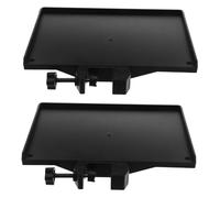 SUPVOX 2 Piezas Bandeja Micrófono Soporte con Abrazadera para Mesa Estante Clip Organizador para Tarjeta de Sonido Compatible con Soportes de Streaming y Grabación