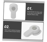 SUPVOX 2 piezas Bloqueo para Horno Seguro para Bebés Cierre Duradero y Resistente Pestillo Giratorio para Protección Infantil Cocina Blancas