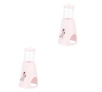 SUPVOX 2 Piezas Botella De Agua De Hámster Auto Dispensador De Agua De Conejito Jaula De Hámster Botella Casera De Chinchilla Rata Bebedero para Mascotas Cerdo De Pie Conejo Páginas Rosa