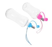 SUPVOX 2 Piezas Botellas de Agua para Mascotas con Gancho Portátil para Perros Gatos Conejos para Excursiones y