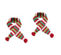 SUPVOX 2 Piezas Bufanda De Navidad Bufanda para Mascotas Comdum Disfraz De Blanca Nieves Bufanda Caliente Traje Navideño De Gato Invierno Cachorro Utensilios De Navidad