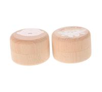 SUPVOX 2 Piezas Caja de Madera para Guardar Dientes de Leche Caja Primeros Dientes Perdidos para Recopilar Recuerdos Primeros Años