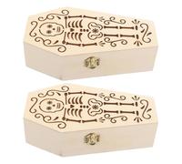 SUPVOX 2 Piezas Cajas de Ataúd de Halloween para Mascotas Organizador de Joyas y Recuerdos de Cremación Decoración Festiva Reutilizable