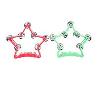 SUPVOX 2 Piezas Campana De Mano De Pentagrama Instrumento Musical Campanas Campanillas Panderetas Jingles De Pandereta Cascabeles Pandereta Para Anillo Bebé Metal