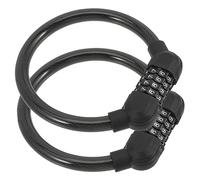 SUPVOX 2 piezas Candado de Bicicleta con Combinación de Dígitos Resistente y Multifunción para Diario Bicicletas Motos y Scooters de Negras Accesorio Seguro para Ciclismo