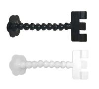SUPVOX 2 Piezas Clip para Comida para Mascotas Teléfono, Varilla para Mascotas, Accesorio para Smartphone y Tablet, PVC, Blanco y Negro, para Entrenamiento de Perros y Gatos, Fotografía