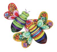 SUPVOX 2 Piezas Colgante De Abeja De Hierro Decoración De Abeja Para Pared Arte Mural Para Interiores Para Pared De Decoración