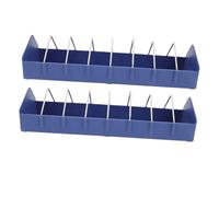 SUPVOX 2 Piezas Comedero para Anti-caída Unidades Larga para Jaulas Diseño Antivuelco para Aves Pequeñas como Periquitos y Pollos