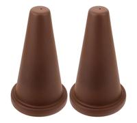 SUPVOX 2 Piezas Cono de Cría de Peces de Arcilla Púrpura Resistente y Fácil de Limpiar Refugio Seguro Tipo Cueva para Alevines Compatible con Acuarios para Ángel y Discus de Unidades