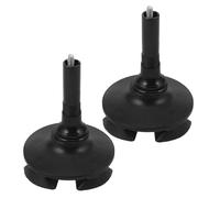 SUPVOX 2 Piezas Cubiertas De Pie De Caña Reemplazo De La Punta De Muleta Almohadilla para Bastón Punta De Bastón Consejos De Reemplazo De Caña Black