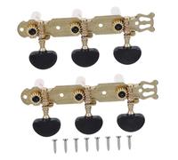 SUPVOX 2 piezas de Afinación Metálicas Resistentes para Guitarra Negro de Cuerpo Imitación Dorado Duraderas y Precisas para Instrumentos de Cuerda