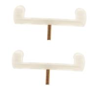 SUPVOX 2 Piezas de Patas de Apoyo Hombro de Violín de Goma de Color Claro, Cómodas y Fáciles de Usar, Compatibles Violines 1/4-1/8 para Accesorios Simples