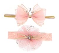 SUPVOX 2 Piezas Diademas Bebés Recién Nacidos de Niña Accesorios de Cabello y Ligeros Fotos de Newborn