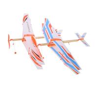 SUPVOX 2 Piezas Glider DIY Kit de Unidades con Materiales de Madera Avión Planeador Educativo para Juguete Manual para Estimular Habilidades Prácticas y Creatividad Color Color Aleatorio