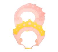 SUPVOX 2 piezas Gorro de Ducha para Bebés Ajustable Visera Protectora de Silicona para Baño Protección Ojos y Oídos y Cómodo para Niñas Recién Nacidos