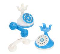 SUPVOX 2 Piezas Juguete Teléfono Infantil Retro Teléfonos Plásticos Simulación con Luz para rol Estimulación de Coordinación y Cognición