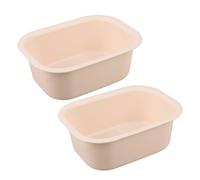 SUPVOX 2 Piezas Lavabo para Baño de Plástico Grueso y Antideslizante para Bebés, Lavabo Rectangular Blanco de Pp, Ligero y Portátil, para Cambiadores y Lavadero