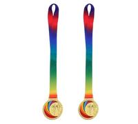 SUPVOX 2 Piezas Medallas de Maratón para Aleación de con Colgante Premios Deportivos Metal para Estudiantes Reconocimiento Eventos de Atletismo y Carreras Infantiles