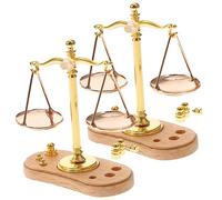 SUPVOX 2 Piezas Miniatura Metálica Decorativa para Juguete Educativo Simulación Accesorio Realista para Casa de Muñecas y Escena Miniatura