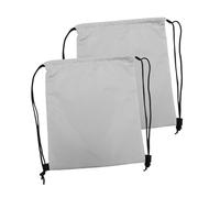 SUPVOX 2 piezas Mochilas con Cordón Deportivas Impermeables Gran Capacidad Cierre para Hombre y Mujer Bolsa Práctica para Gimnasio y Actividades al Aire