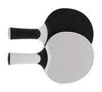 SUPVOX 2 Piezas Pala de Tenis de Mesa de Goma Raqueta Compuesta Bicolor Blanco y Negro Ligera y Ergonómica para Entrenamiento Interior y Exterior Control Preciso y Velocidad