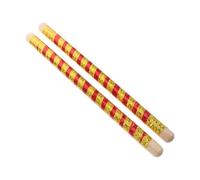 SUPVOX 2 Piezas Palo De Tambor De Madera De Langosta Palitos De Dandiya Para Garba Baquetas De Punta Redonda Baquetas De Tambor De Marcha Innovadores Bastones De Percusión Plastico