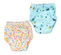 SUPVOX 2 piezas Pantalones Entrenamiento Niña Lavables Algodón Transpirable Anti-fugas Regalo Bebés Recien Nacidos