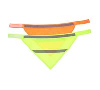 SUPVOX 2 Piezas Pañuelo Reflectante para Perro con Tira Fluorescente y Cierre Mágico Unidades Colores Aleatorios Alta Visibilidad para Mascotas Nocturnas Color Aleatorio Color Aleatorio