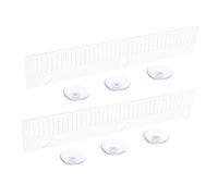SUPVOX 2 Piezas Peine de Desbordamiento para Acuario con Ventosas Separador Resistente para Tanque de Peces Evita y Protege Especies Compatible con Varios Acuarios