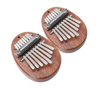SUPVOX 2 Piezas piano de dedo pequeño Música mini kalimba de cumpleaños de navidad Piano de pulgar profesional instrumento de piano de pulgar Acero inoxidable