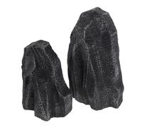 SUPVOX 2 Piezas Piedras Decorativas de Paisaje Artificial Rocas Ligeras de Espuma Realistas para y Jardines Decoración Resistente para Interiores y Exteriores Efecto Montaña Natural