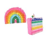 SUPVOX 2 Piezas Torta Piñata Fiesta Pastel Piñata Adornar Juguete De Cumpleaños Adorno De Cumpleaños Piñata De Juguete Llena Piestria Para Piñata Decorativa Vistoso Papel